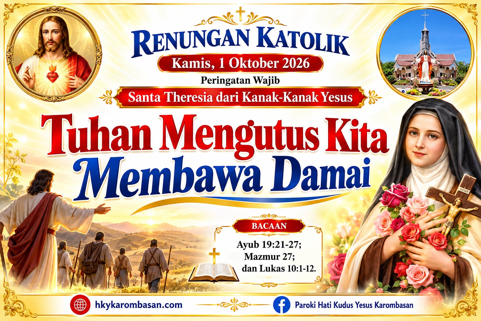 Tuhan Mengutus Kita Membawa Damai