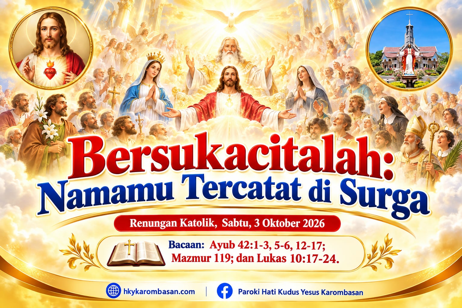 Bersukacitalah: Namamu Tercatat di Surga