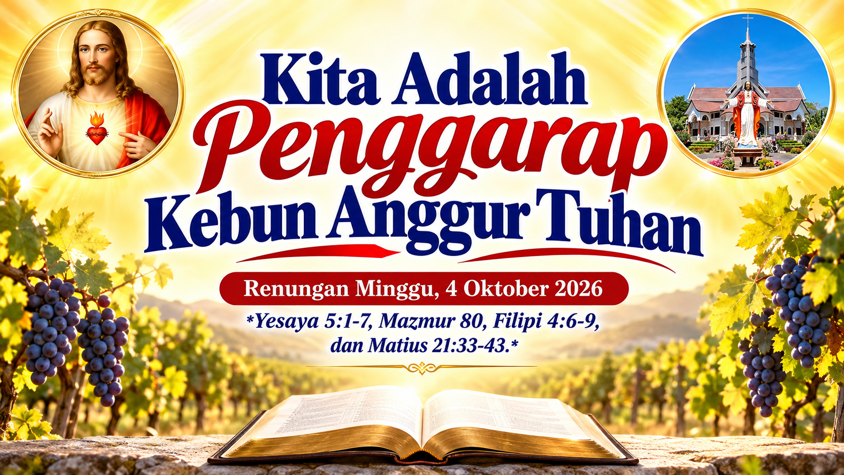 Kita Adalah Penggarap Kebun Anggur Tuhan