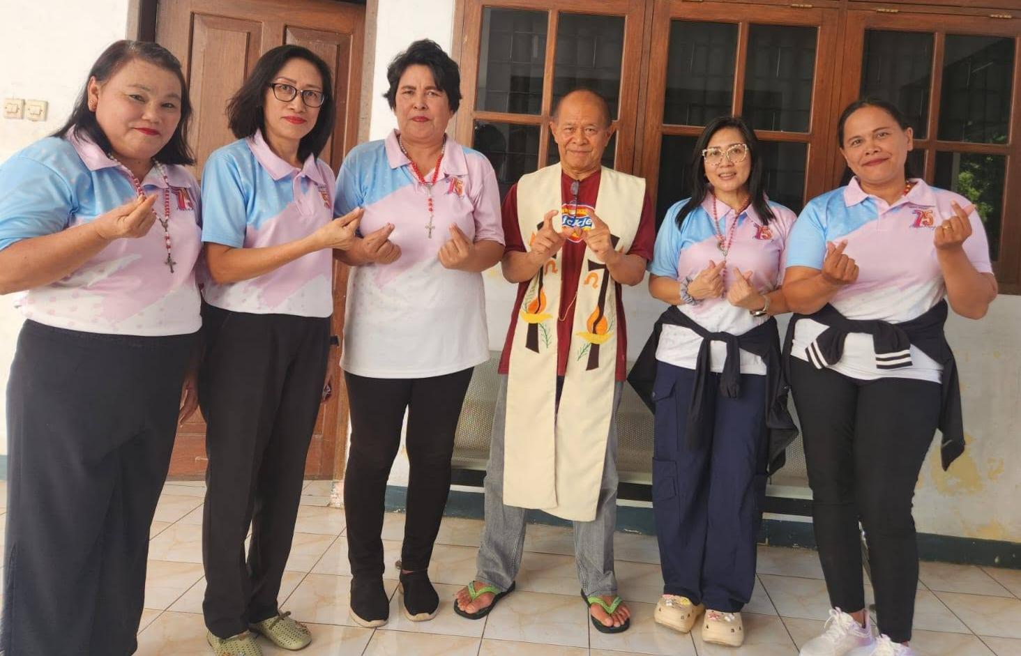 Didoakan dan Diberkati Sebelum Berangkat, Wanita Katolik RI Karombasan Siap Ikuti Pleno VI di Talaud