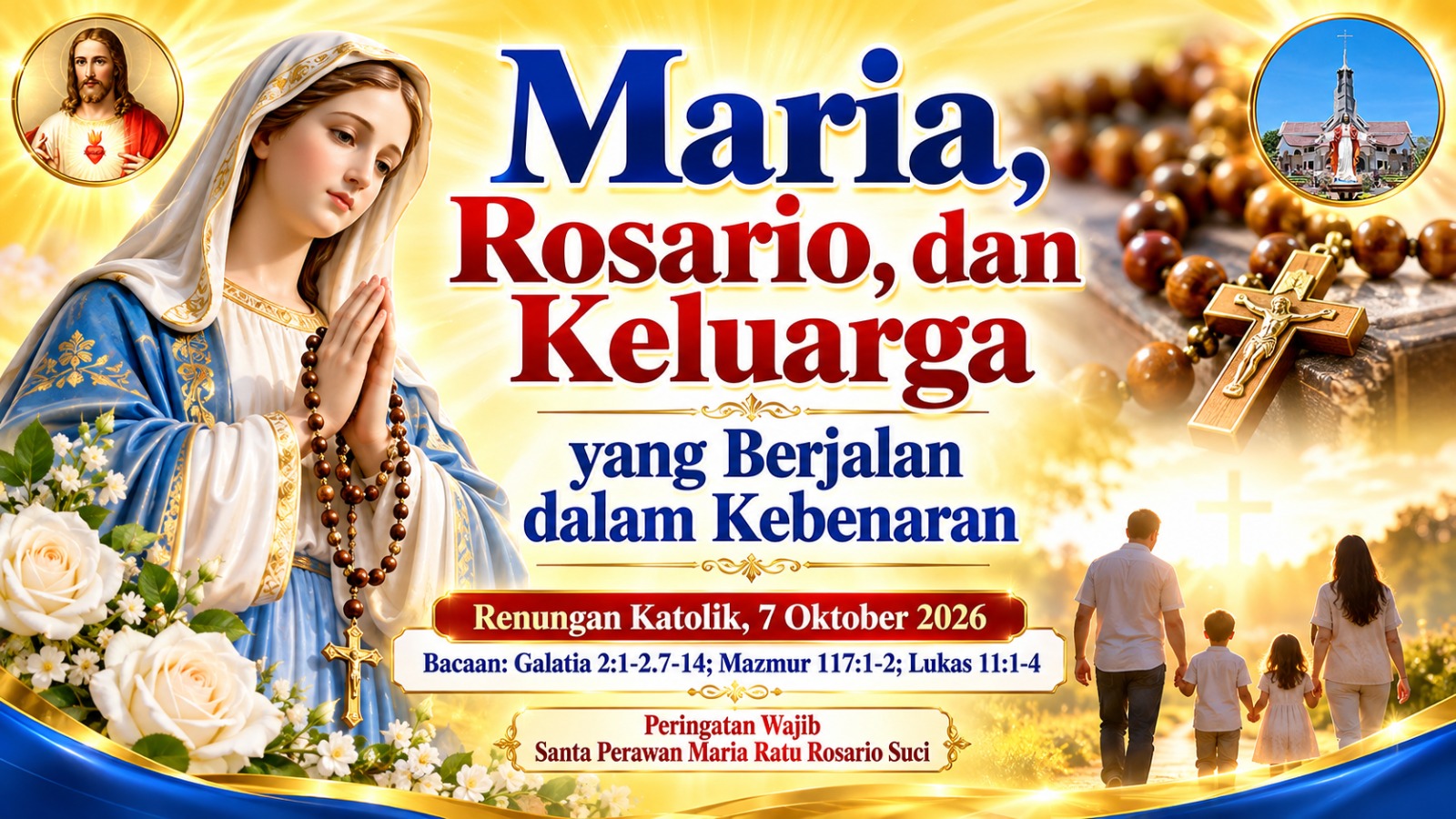 Maria, Rosario, dan Keluarga yang Berjalan dalam Kebenaran