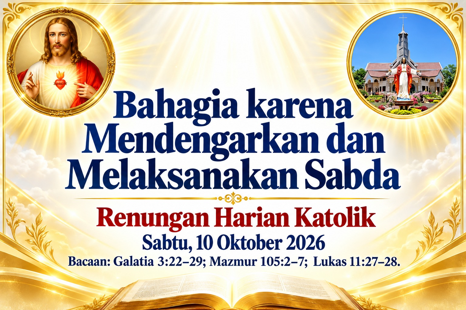 Bahagia karena Mendengarkan dan Melaksanakan Sabda