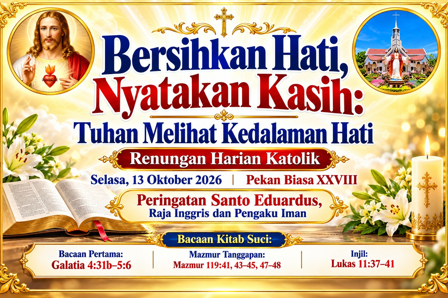 Bersihkan Hati, Nyatakan Kasih: Tuhan Melihat Kedalaman Hati