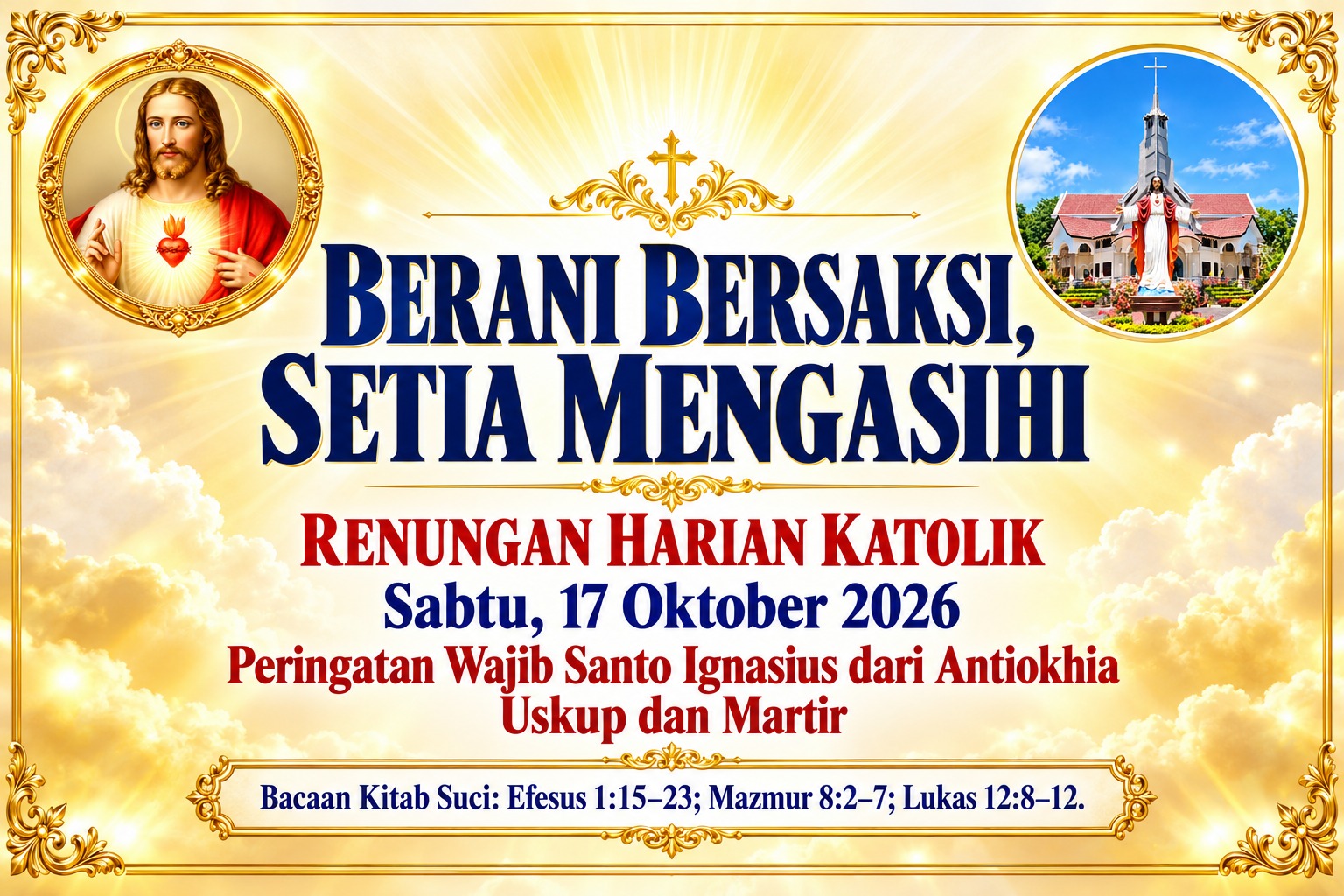 Berani Bersaksi, Setia Mengasihi